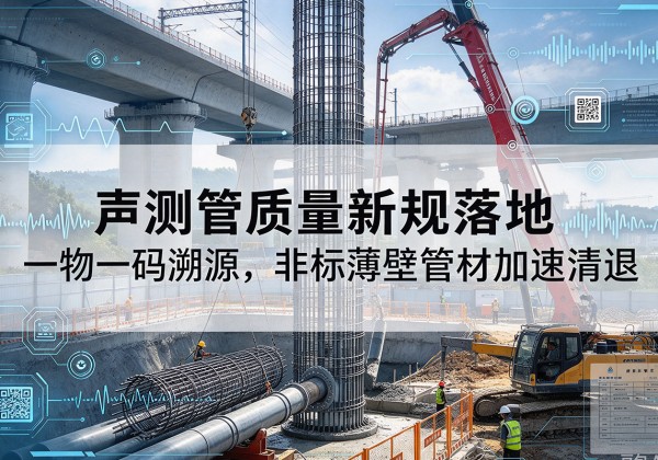 新沂声测管质量新规落地，一物一码溯源，非标薄壁管材加速清退