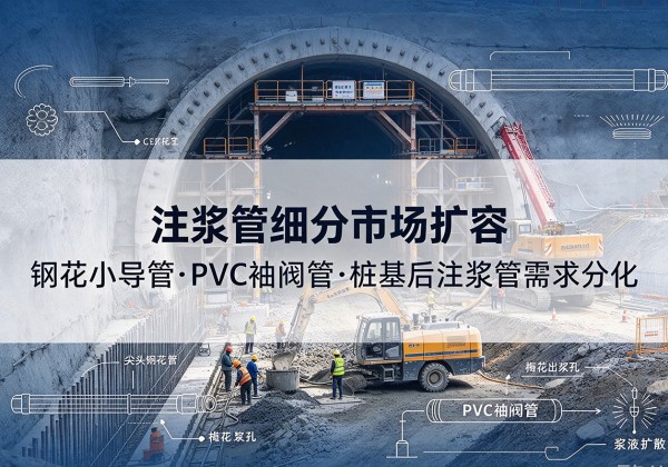 新沂注浆管细分市场扩容，隧道钢花小导管、PVC 袖阀管、桩基后注浆管需求分化